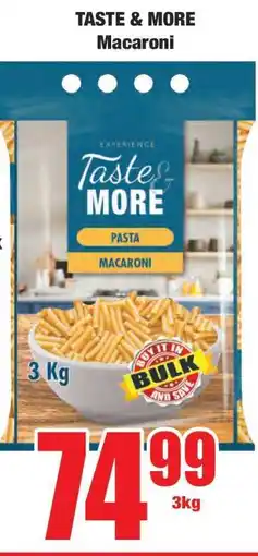 Boxer TASTE & MORE Macaroni offer