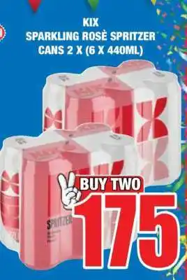 Boxer KIX Sparkling Rosè Spritzer Cans 2 x (6 x 440ml) offer