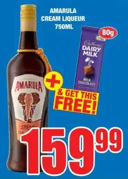 Boxer Amarula Cream Liqueur-750ml offer