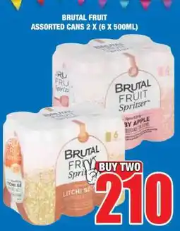 Boxer BRUTAL FRUIT ASSORTED CANS 2 X (6 X 500ML) offer