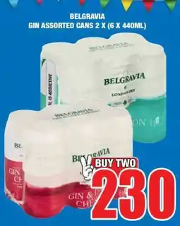Boxer BELGRAVIA GIN ASSORTED CANS 2 X (6 X 440ML) offer