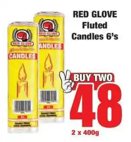 Boxer RED GLOVE Fluted Candles 6's offer