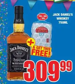 Boxer JACK DANIEL'S WHISKEY 750ML offer