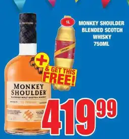 Boxer MONKEY SHOULDER BLENDED SCOTCH WHISKY 750ML offer