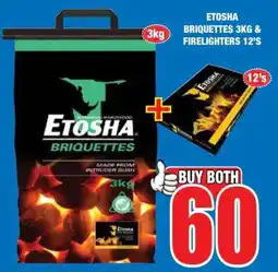 Boxer ETOSHA Briquettes 3kg & Firelighters 12's offer