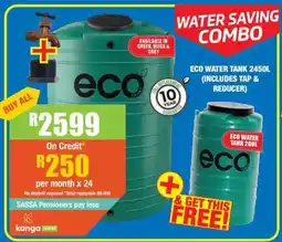 Boxer ECO WATER TANK 2450L (INCLUDES TAP & REDUCER) offer
