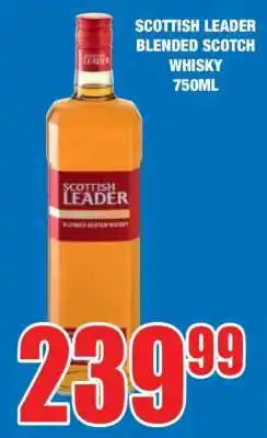 Boxer SCOTTISH LEADER BLENDED SCOTCH WHISKY 750ML offer
