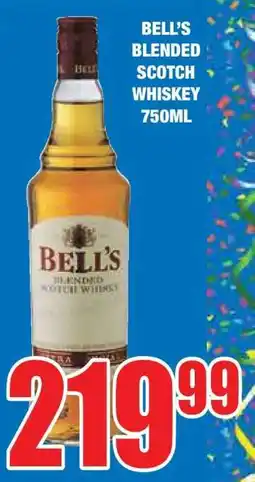 Boxer BELL'S BLENDED SCOTCH WHISKEY 750ML offer