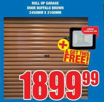 Boxer ROLL UP GARAGE DOOR BUFFALO BROWN 2450MM X 2100MM offer
