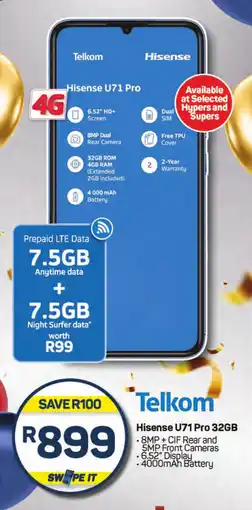 Pick n Pay Hypermarket Hisense U71 Pro 32GB offer