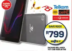 Pick n Pay Hypermarket Packard bell mnza T5 7I 2GB 16GB 3G tab offer