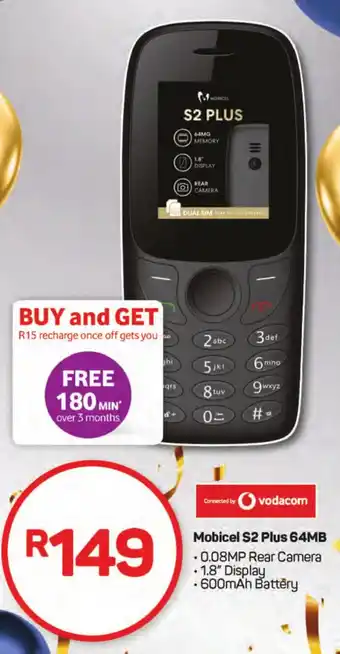 Pick n Pay Hypermarket Mobicel S2 Plus 64MB offer