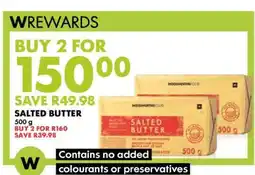 Woolworths Salted Butter offer
