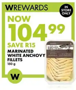 Woolworths Marinated White Anchovy Fillets offer