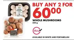 Woolworths Whole Mushrooms offer