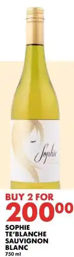 Woolworths SOPHIE TE'BLANCHE SAUVIGNON BLANC offer