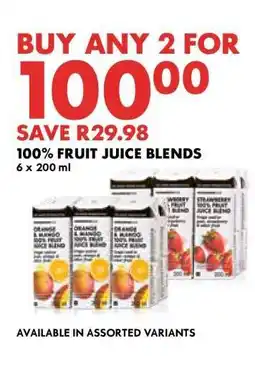 Woolworths 100% Fruit Juice Blends offer