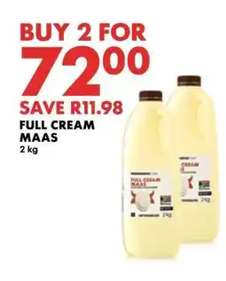 Woolworths Full Cream Maas offer