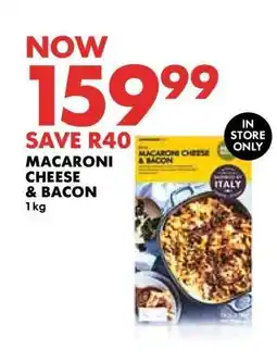 Woolworths Macaroni Cheese & Bacon offer