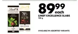 Woolworths Lindt Excellence Slabs offer