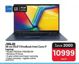 Makro ASUS 39 cm (15.6”) VivoBook Intel Core i7 Laptop offer