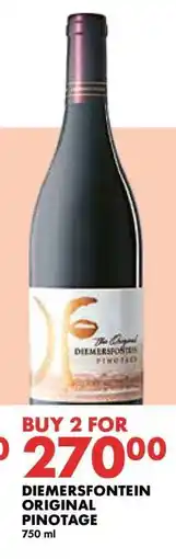 Woolworths Diemersfontein Original Pinotage offer