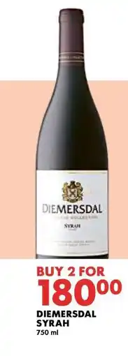 Woolworths DIEMERSDAL SYRAH offer
