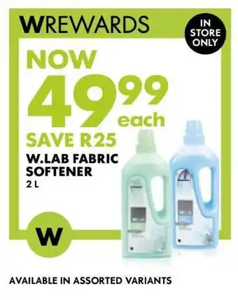 Woolworths W.Lab Fabric Softener offer