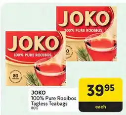Makro JOKO 100% Pure Rooibos Tagless Teabags 80's offer