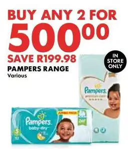 Woolworths Pampers Range offer