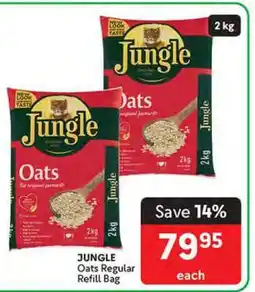 Makro JUNGLE Oats Regular Refill Bag offer