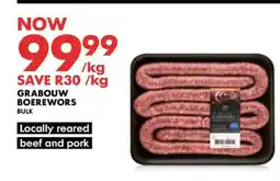 Woolworths Grabouw Boerewors offer