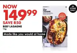 Woolworths Beef Lasagne offer