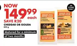 Woolworths CHEDDAR OR GOUDA offer