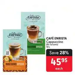 Makro CAFÉ ENRISTA Cappuccino offer