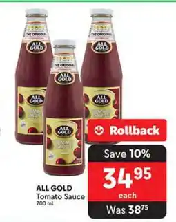Makro ALL GOLD Tomato Sauce offer