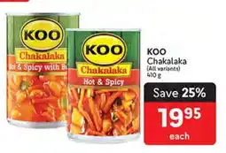 Makro KOO CHAKALAKA offer
