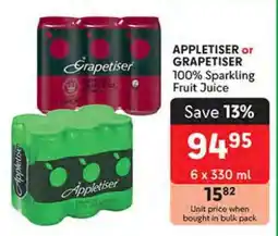 Makro Appletiser or Grapetiser offer