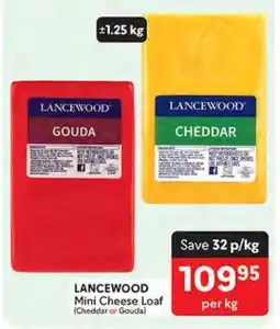Makro LANCEWOOD Mini Cheese Loaf offer