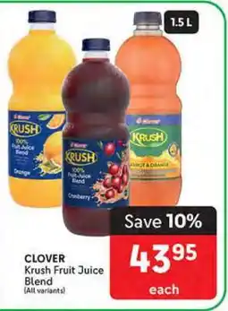 Makro CLOVER Krush Fruit Juice Blend offer