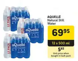 Makro AQUELLÉ Natural Still Water offer