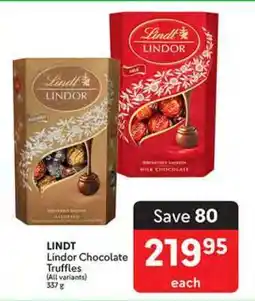 Makro LINDT Lindor Chocolate Truffles offer