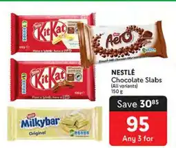 Makro Nestle Chocolate Slabs offer