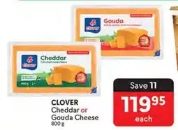 Makro CLOVER Cheddar or Gouda Cheese offer