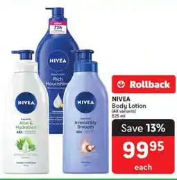 Makro Nivea Body Lotion offer