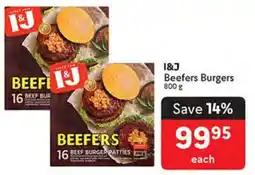 Makro I&J Beefers Burgers offer