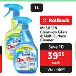 Makro Mr. Sheen Clearview Glass & Multi Surface Cleaner offer
