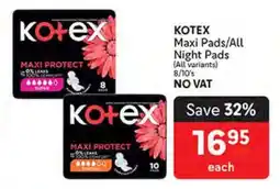 Makro KOTEX Maxi Pads/All Night Pads offer