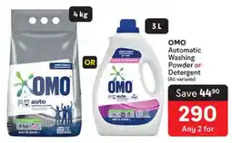 Makro OMO Automatic Washing Powder or Detergent offer