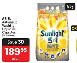 Makro ARIEL Automatic Washing Liquid or Capsules offer